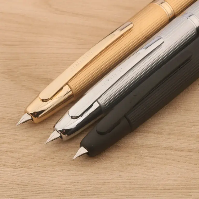 1PC New JINHAO 10 METAL Fountain Pen stripe black EF/F nib Stationery Office School Supplies clicking pen